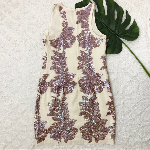 NWT J.Crew Linen Sundress Iridescent Sequin Sz 4 - Picture 6 of 7